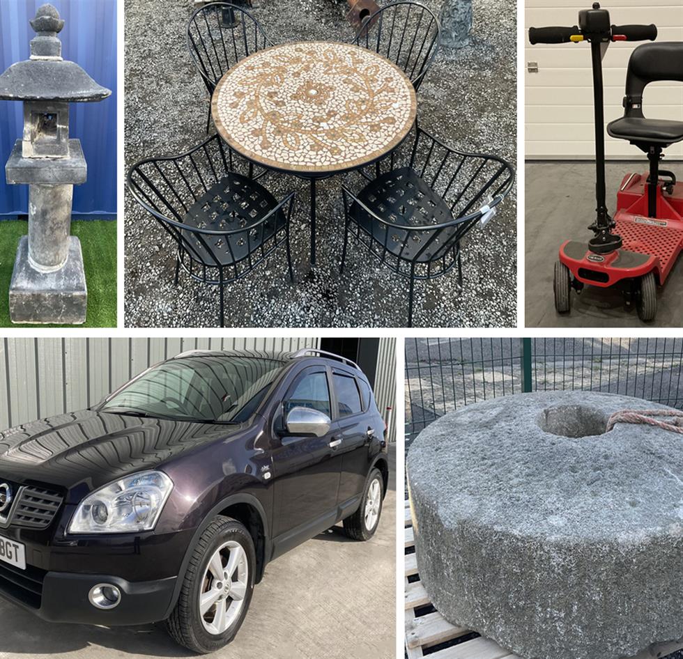 Gardenwares, Tools, Assets, Electricals & Vehicles on 01/12/2021