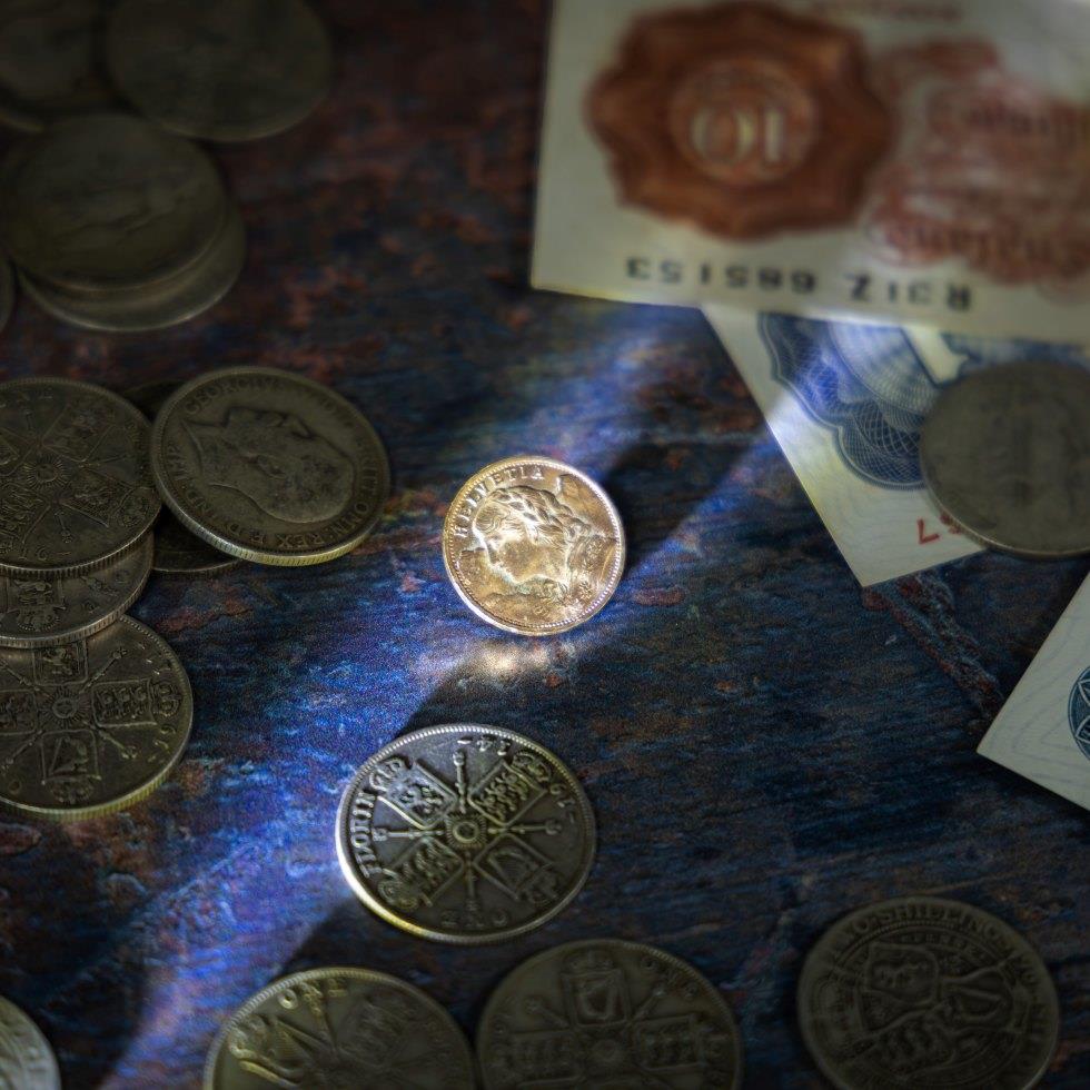 Coins, Banknotes & Stamps