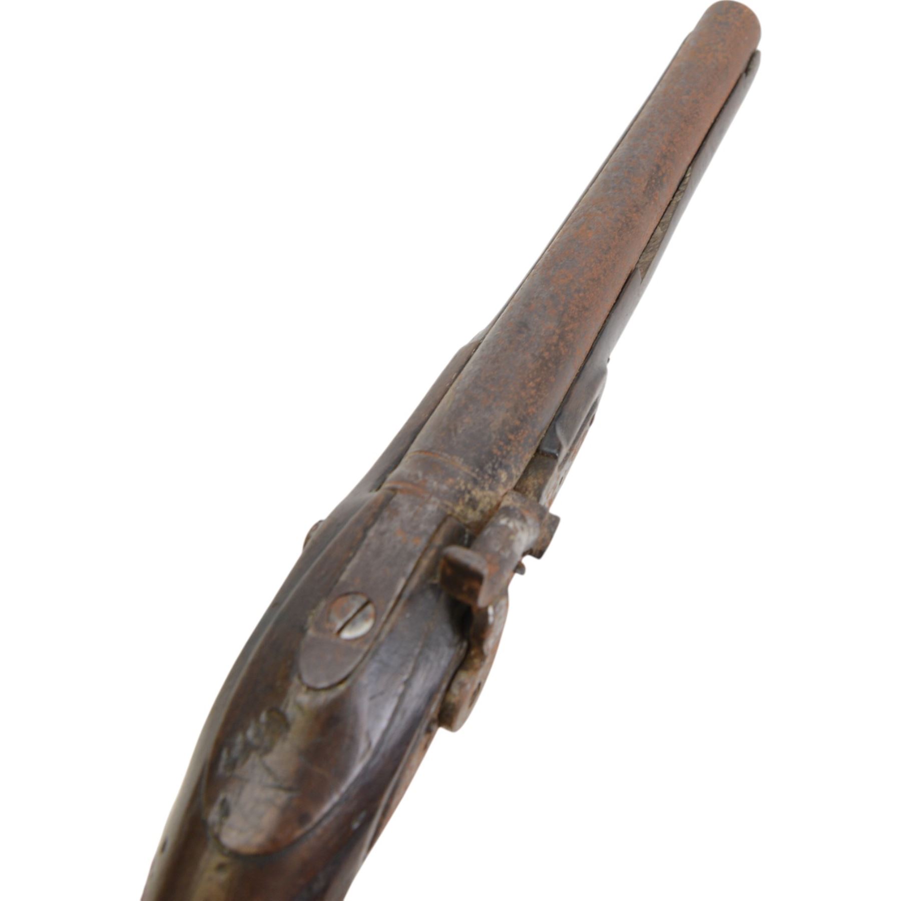 19th century percussion pistol, L41cm