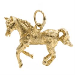 9ct gold horse pendant by Georg Jensen, London 1971