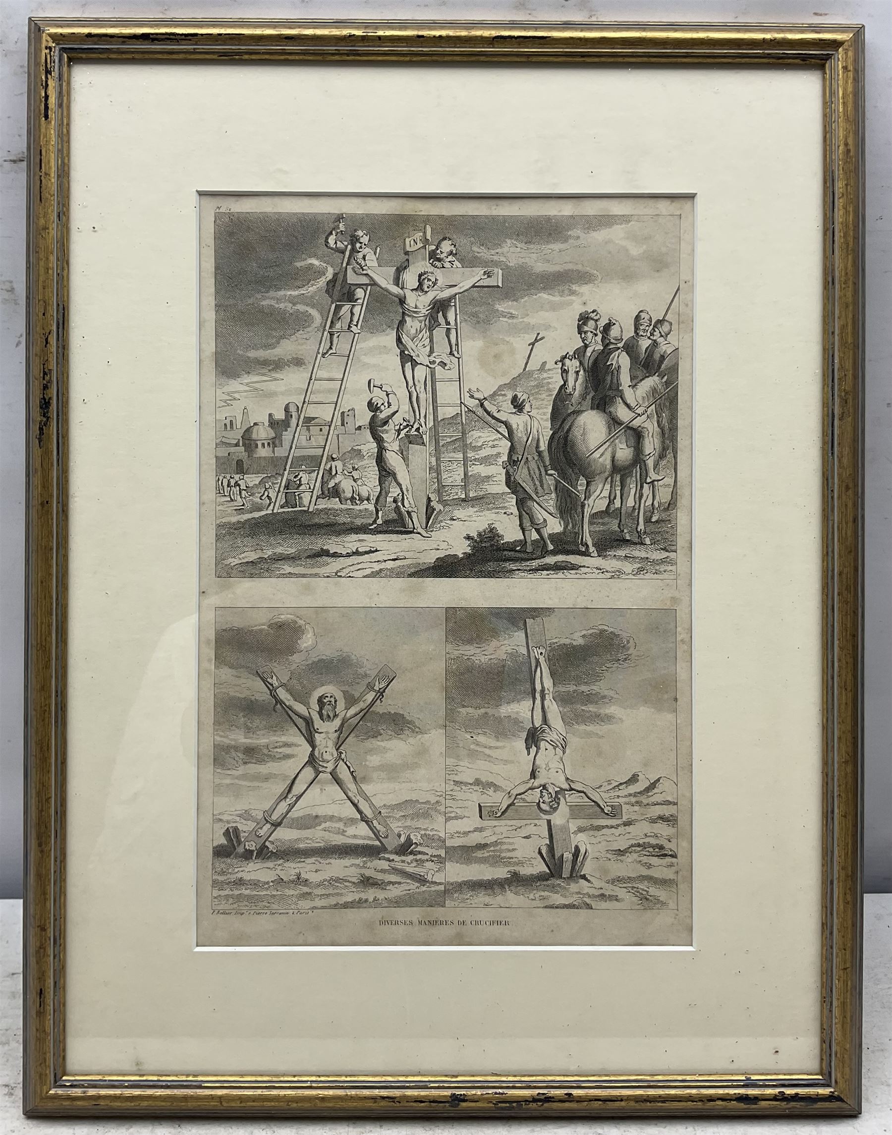 French School (19th century): Torture Scenes, set of eight engravings variously titled 30cm x 20cm (8)