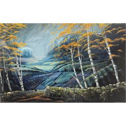 Tracy Savage (Scarborough 1963-): 'Autumn Walk', limited edition print signed titled and numbered 22/295 in pencil, 42cm x 64cm 