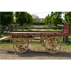 Advertising Trade Dray Wagon for C. Herring & Son, Hartlepool, Dated 1895 and Renovated 19...