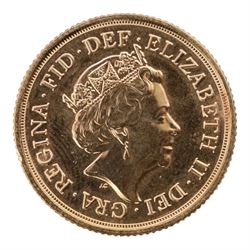 Queen Elizabeth II 2022 gold full sovereign coin