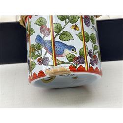 Two Halcyon Days enamel musical boxes, the first example playing Papageno's Song from the Magic Flute by W A Mozart, the second The Carousel Waltz composed by Richard Rodgers for the 1956 film Carousel, each in fitted box 