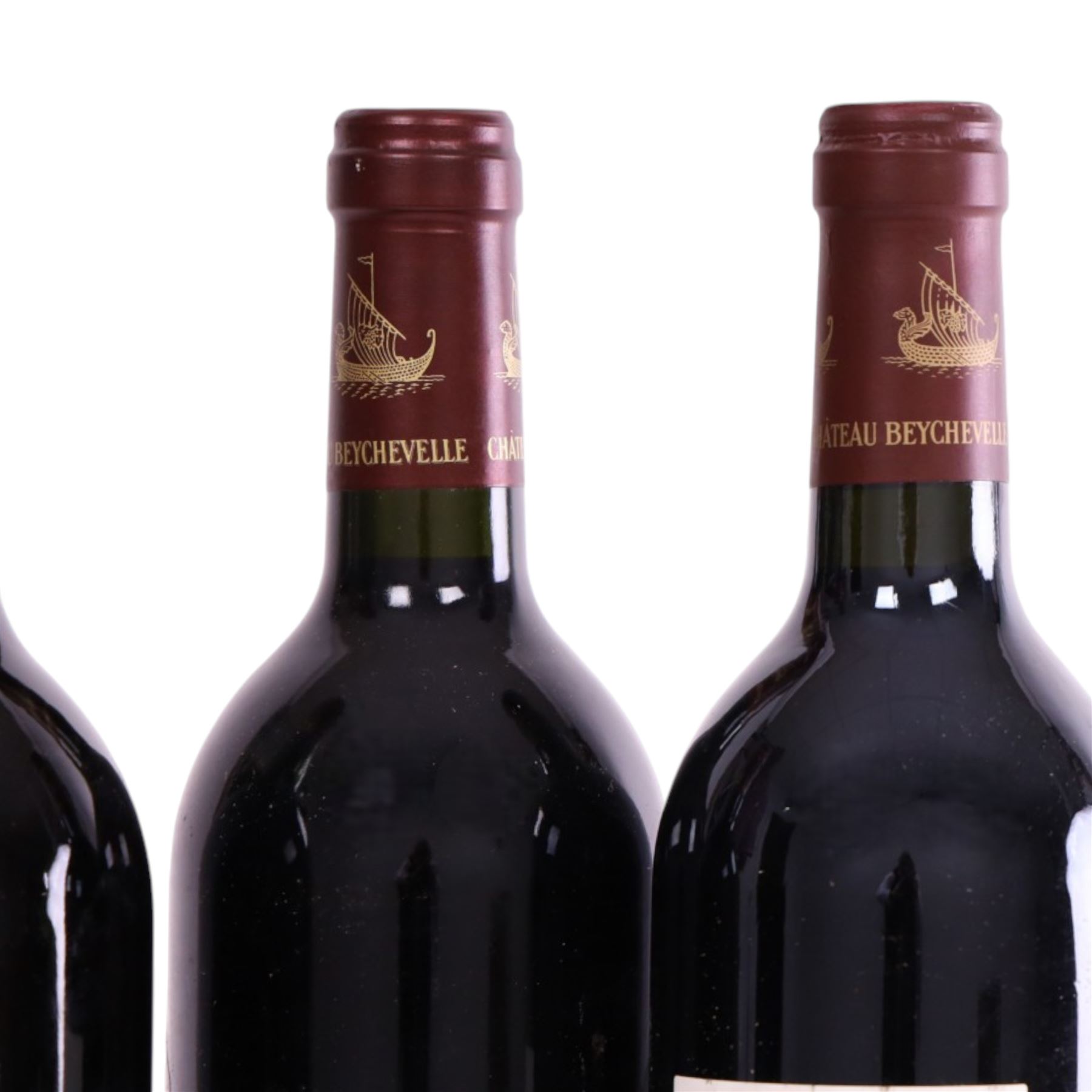 Chateau Beychevelle, 1993, 2002, 2003 Saint-Julien, five bottles, 750ml, various proof