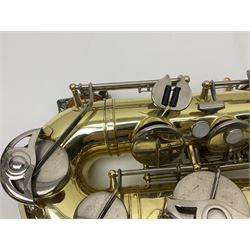 Yamaha YTS-23 tenor saxophone, serial no.021481; in fitted case with crook and accessories.