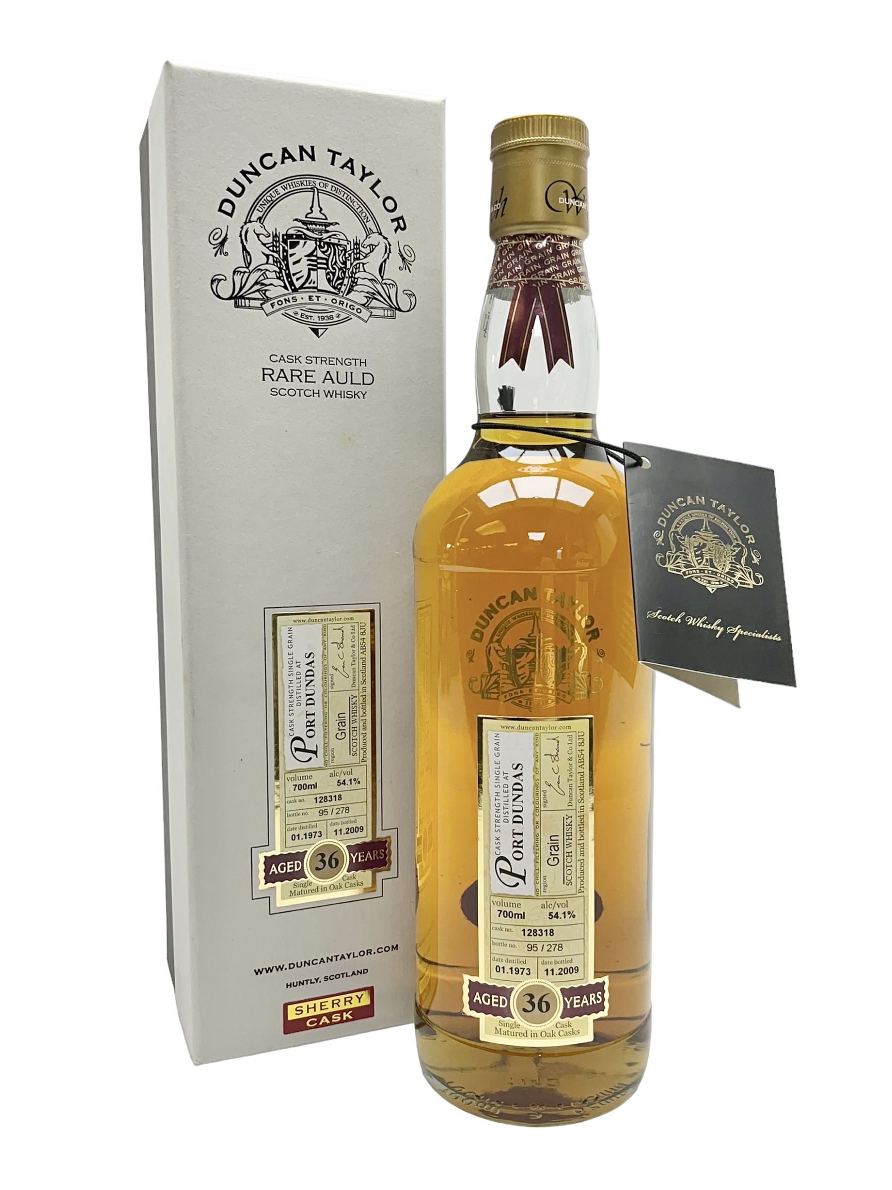 Duncan Taylor 36 year old Port Dundas, Scotch whisky, 700ml, 54.1% vol, in presentation box 