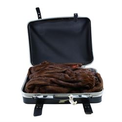 Marshall & Snelgrove three quarter length mink fur coat, together with mink hat, stole, shawl