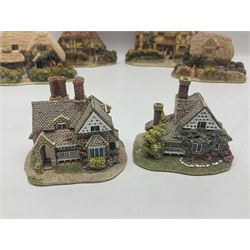 Twelve Lilliput Lanes, including the full Helen Allingham Collection, Chalfont St  Giles, Midhurst, Great Wishford and Witley and from the Blaise Hamlet Classics Collection, Circular Cottage, Dial Cottage, Double Cottage etc, all with original boxes 