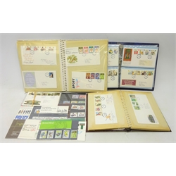  Collection of mostly 1980s FDCs including Commemorative, Christmas, Heraldry, Animals, mostly handwritten addresses and a small number of presentation packs, in three albums   