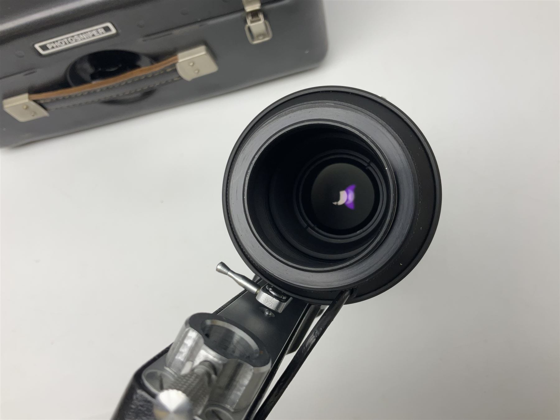 Zenit Photosniper Outfit, to include Zenit E camera body, serial no 80272217, 'Tair-3S 4.5/300' lens serial no 8508819, 'Aico 3x Converter', etc, all in a metal carry case  