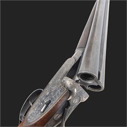 Black Sabel De Luxe, 12 bore double trigger sidelock ejector, side by side double barrel shotgun with 63cm (25