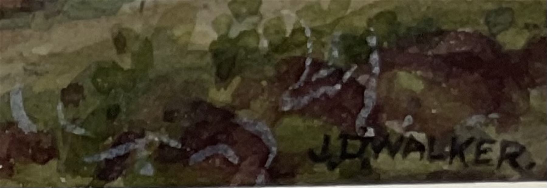 John Dobby Walker (British 1863-1925): 'Monte de Segaria Denia Spain, watercolour signed and titled 18cm x 26.5cm