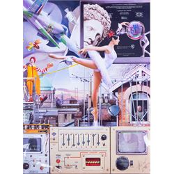 Gary Saunt (British Contemporary): 'Hull Dreams', set of four prints signed in pen 39cm x 29cm (three framed) (one unframed) (4)