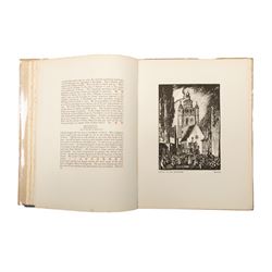 Frank Brangwyn (British 1867-1956): 'Belgium', with text by Hugh Stokes, first edition, Kegan Paul, Trench, Trübner & Co., London, 1916, illustrated throughout, original pictorial cloth.