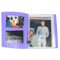 Nine Star Trek signed character photographs, 10x8 inch, including Leonard Nimoy (Spock), A...