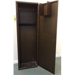  Metal single door Gun Cabinet fitted for five guns, two locks with four keys, W40cm, H130, D20cm  