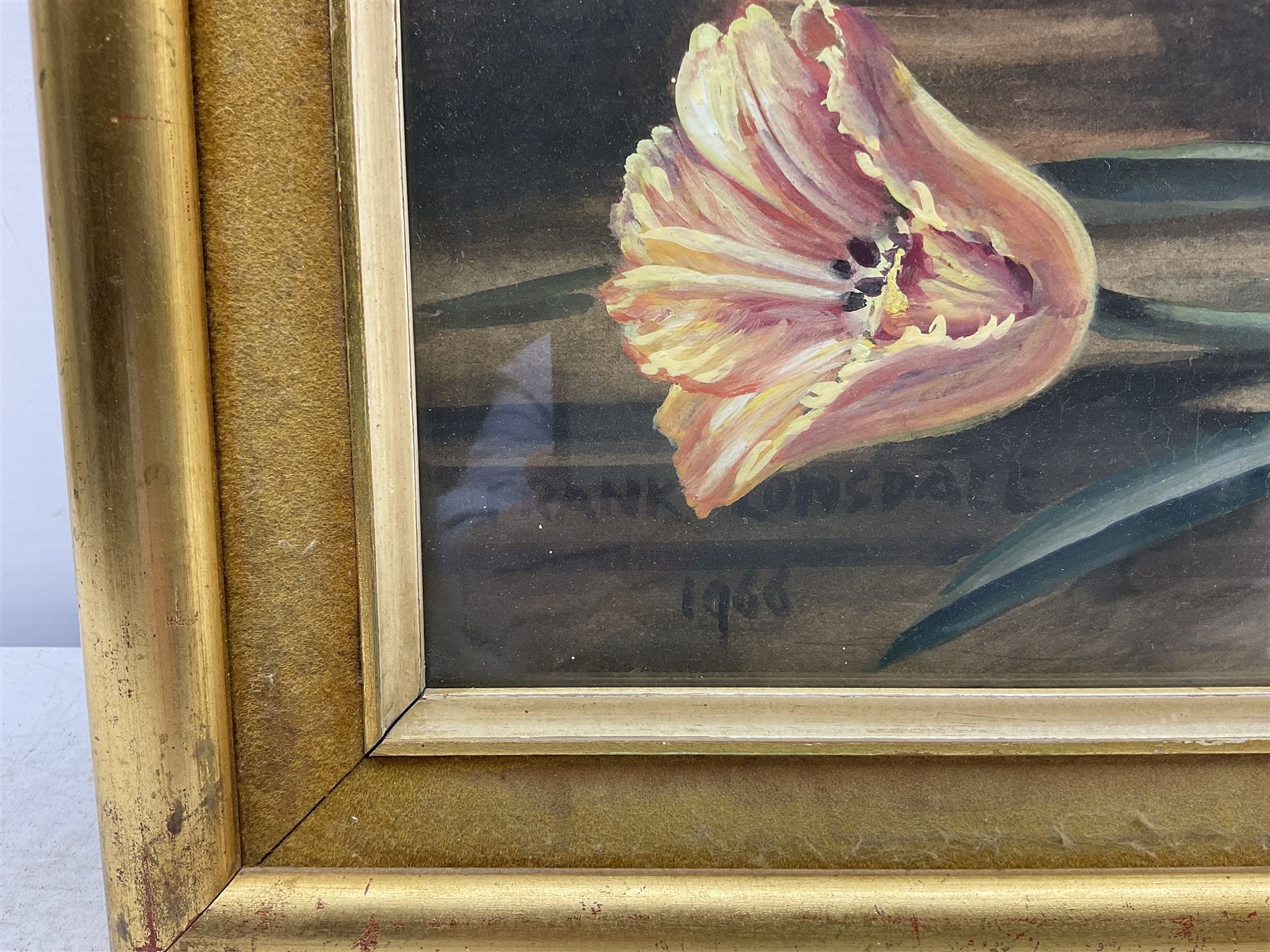 Frank Lonsdale (Scarborough 20th century): Still Life of Flowers, gouache signed and dated 1966, 59cm x 49cm