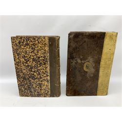 Ioanis Maldonati Sapharensis Societatis Jesu Theologi Commentarii In Quator Evangelistas .... Editio Postrema .... 1629 Paris Petri Billaine. Folio with later quarter leather binding; and Sacrorum Bibliorum Vulgatae Editionis Concordantiae Ad Recognitionem Iussu Sixti V. Pont. Max..... 1642 Antwerp. Folio quarter vellum with leather boards (2)