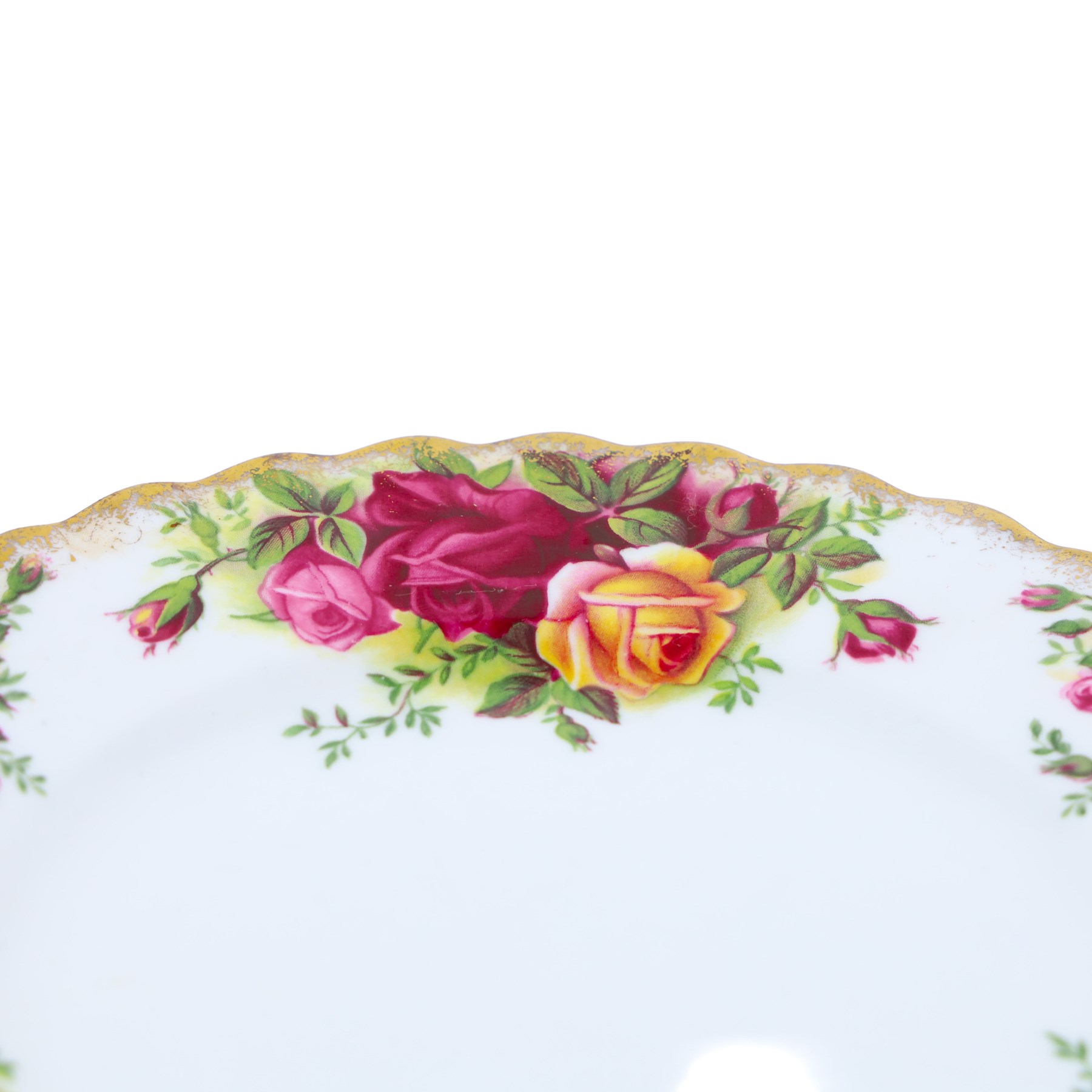 Royal Albert Old Country Roses tea set, comprising cake stand, milk jug, seven dessert plates, seven cups and ten saucers 