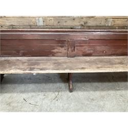 Early 20th century pine pew 