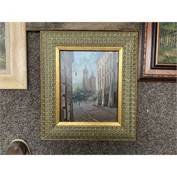 Collection of oil paintings, artists including Albert Ernest Bottomley, Stephen Denison, Hermann Sandoz, H Drummond, Ainsworth, Keith Cresswell, etc (10)