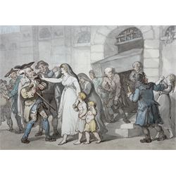 Thomas Rowlandson (British 1757-1827): 'Persecution to the Grave', watercolour and ink unsigned 25cm x 36cm 
Provenance: private collection, purchased James Alder Fine Art, Hexham; with Sotheby's 13th March 1986 Lot 116