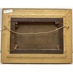 Thomas Spinks (British 1847-1927): Punting on the River, oil on canvas signed and dated 1879, partial title label verso 24cm x 34cm