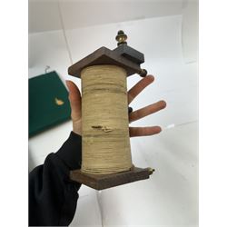 Prototype for a wireless telegram machine, possibly Marconi, contained within a portable folding box
