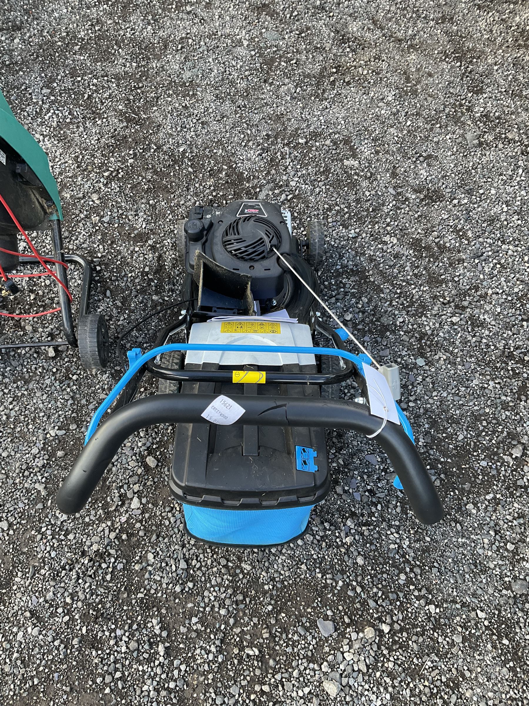 MacAllister petrol lawnmower and Bosch garden shredder - THIS LOT IS TO BE COLLECTED BY APPOINTMENT FROM DUGGLEBY STORAGE, GREAT HILL, EASTFIELD, SCARBOROUGH, YO11 3TX