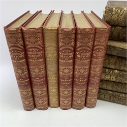 Baines Thomas: Yorkshire, Past and Present. Seven volumes including duplicates; and Fletcher J.S.: Picturesque History of Yorkshire. Six volumes (13)