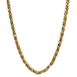  14ct gold Byzantine necklace, stamped 585,  approx 25gm  