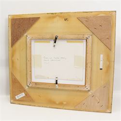 William Burns (Northern British 1923-2010): 'Snow at Roche Abbey - South Yorkshire', oil on board signed, titled verso 14cm x 19cm Provenance: Direct from the family of the artist.
Notes: Born in Sheffield in 1923, William Burns RIBA FSAI FRSA studied at the Sheffield College of Art before the outbreak of the Second World War, during which he helped illustrate the official War Diaries for the North Africa Campaign, and was elected a member of the Armed Forces Art Society. On his return, he studied architecture at Sheffield University and later ran his own successful practice, being a member of the Royal Institute of British Architects. However, painting had always been his self-confessed 'first love', and in the 1970s he gave up architecture to become a full-time artist, having his first one-man exhibition in 1979.