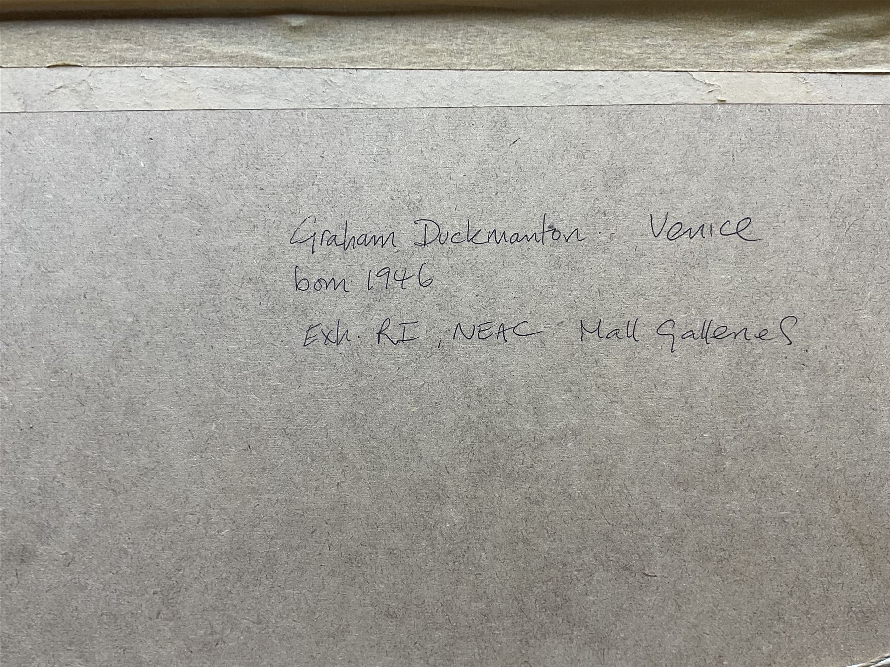 Graham Duckmanton (British 1946-): St Mark's Basilica Venice, oil on board signed 43cm x 56cm