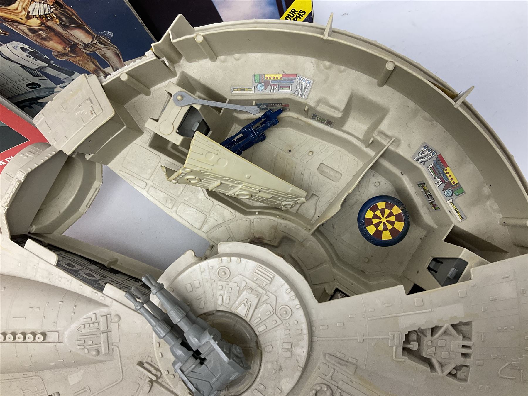 Star wars - Kenner Millenium Falcon spaceship with De Agostini boxed smaller model; X-Wing Fighter; and three story books on the original trilogy of films; together with other TV/Film related spacecraft; Mamod steam roller; assorted unboxed and playworn die-cast models etc