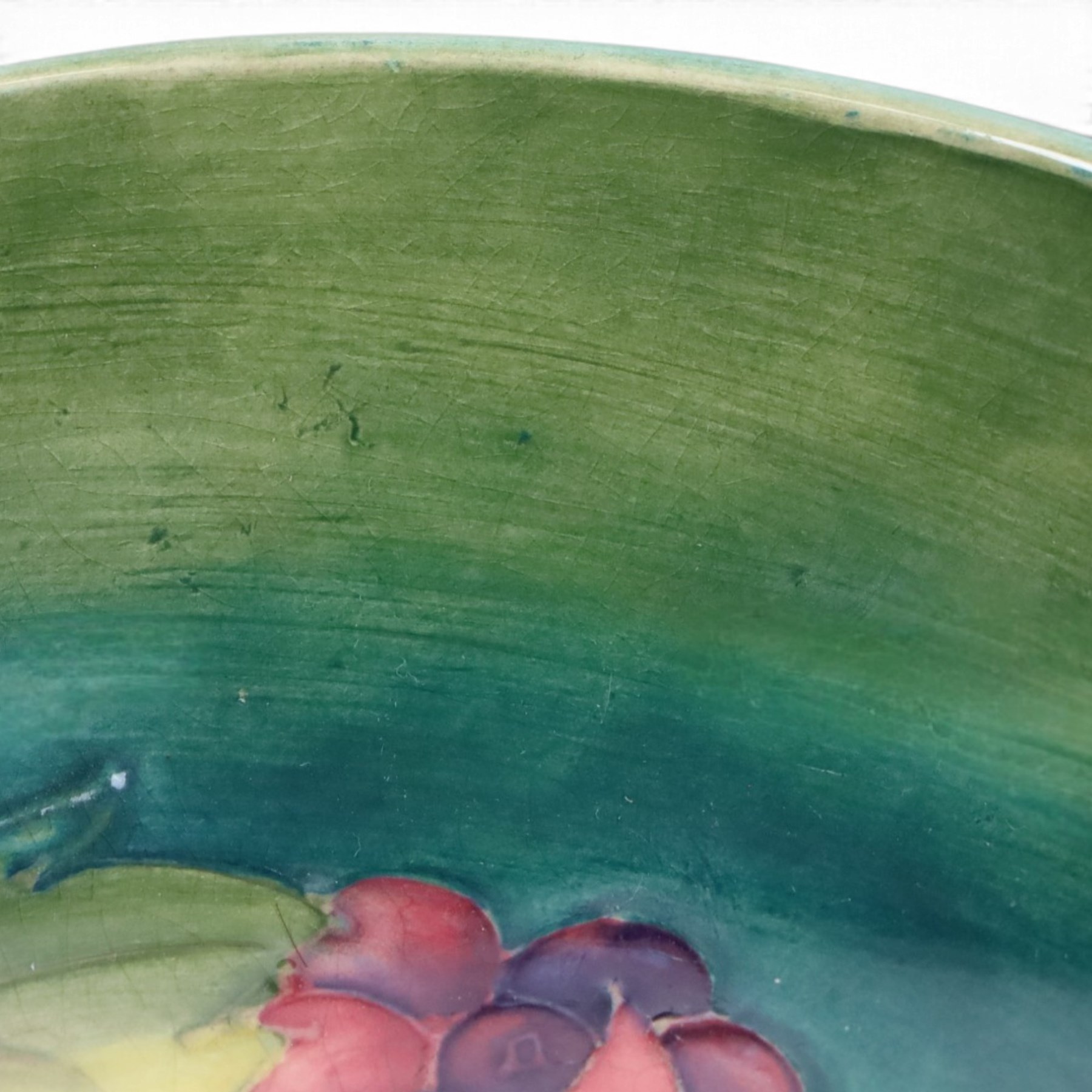 Moorcroft bowl, in Leaf and Berry pattern, with painted and impressed marks beneath, H7cm, D16cm