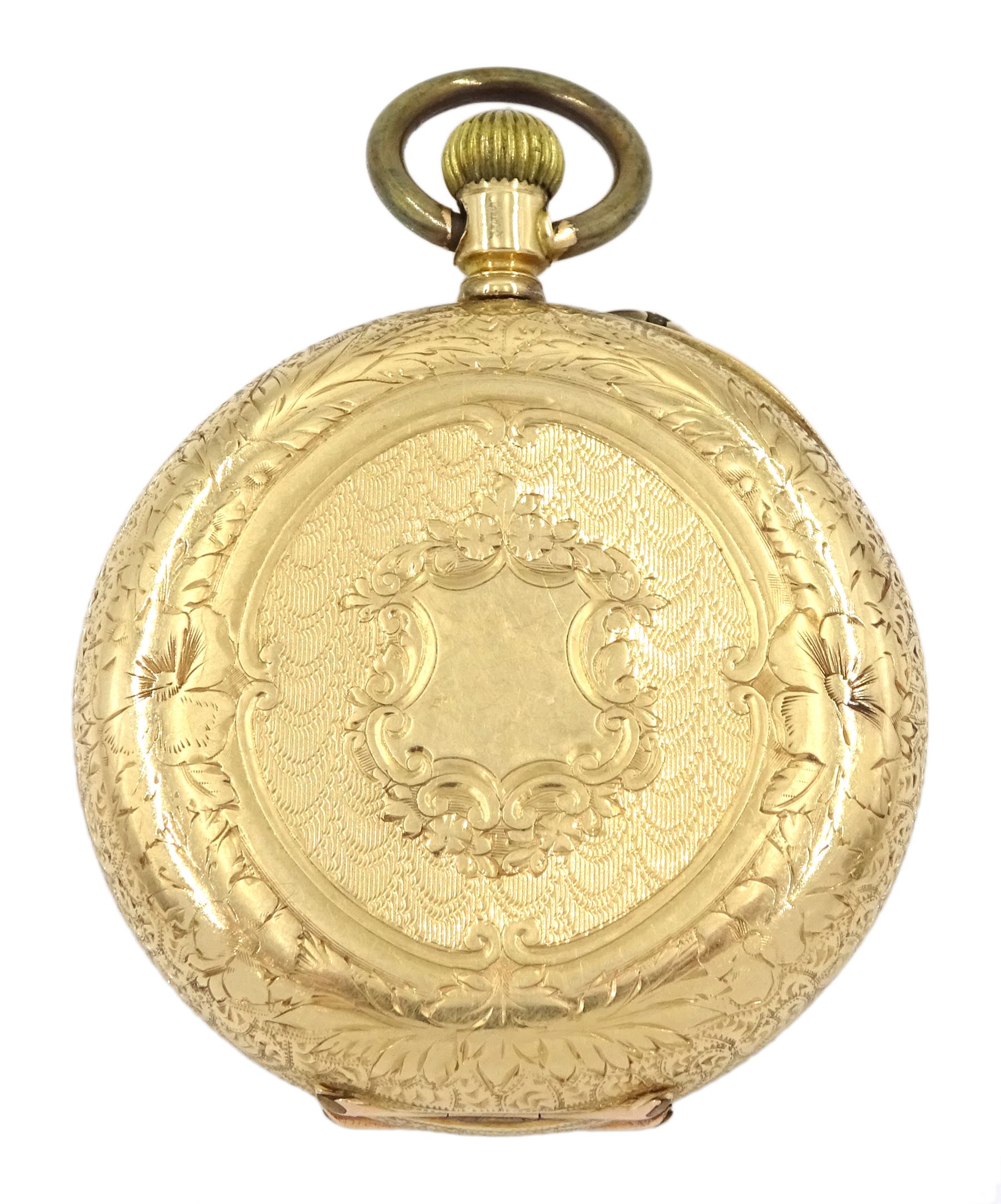 Swiss 14ct gold ladies keyless lever pocket watch | Wrist & Pocket