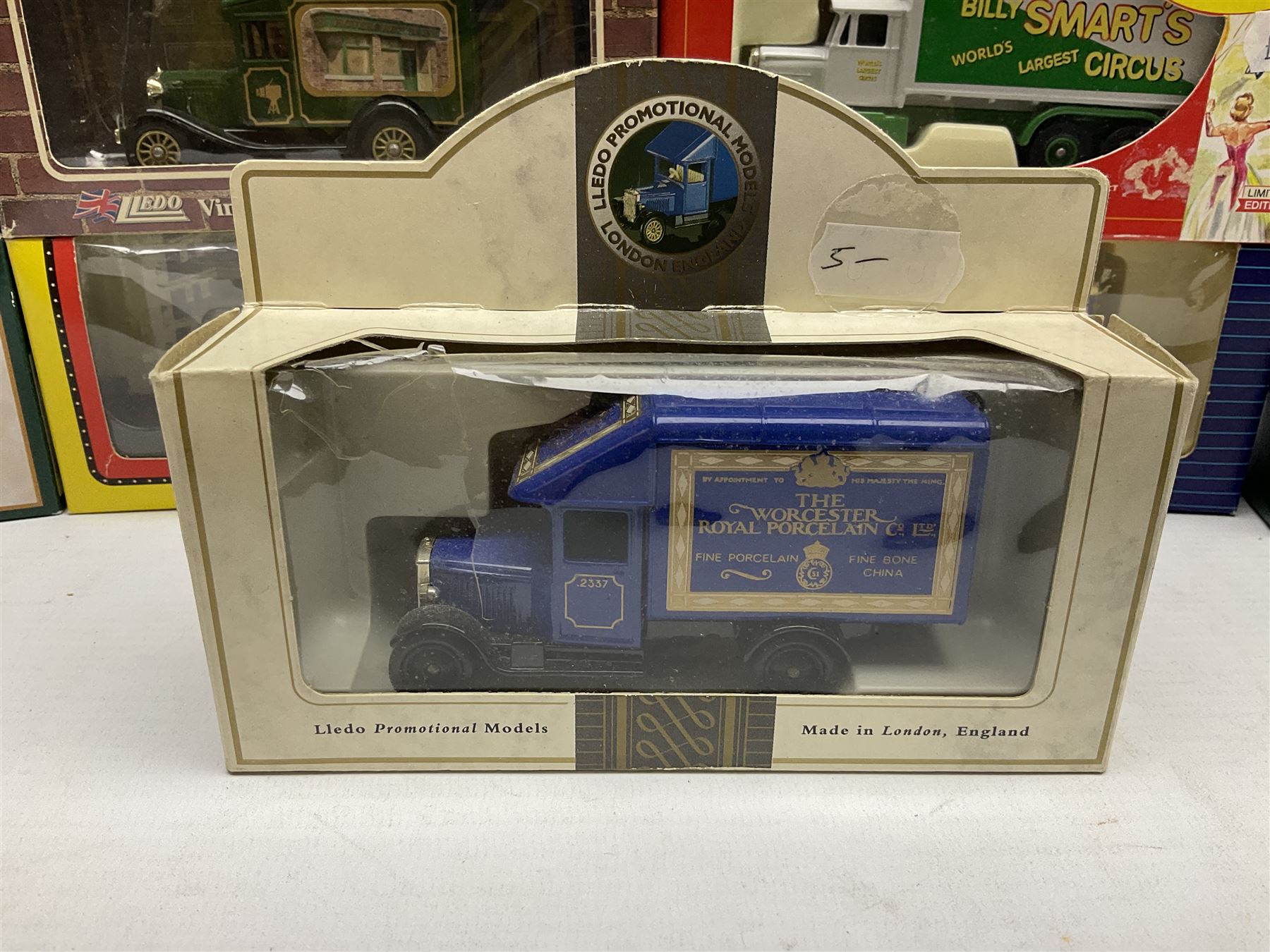 Thirty-nine modern die-cast models by Corgi, Days Gone, Lledo, Oxford etc including promotional vehicles, TV & Film related, Circus and Showmans etc; all boxed (39)