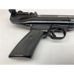 Webley Hurricane .22 air pistol with over lever action and thumb safety L27cm; Webley Premier .22 air pistol with over lever action No.816; part Diana model 2 air pistol; and quantity of .22 pellets in three tins