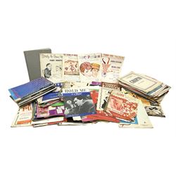 Collection of sheet music, many with attractive pictorial covers, to include The Rolling Stones It's All Over Now, Funny Girl, Living Doll Serious Charge Cliff Richard, Burbeck, Mary Poppins, Sugar, Sugar by The Archies, The Sound Of Music, I Taut I Taw A Puddy-Tat, Dear Miss Phoebe, etc, other musical sheet music and books etc