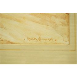 Owen Bowen (Staithes Group 1873-1967): Italianate Landscape, watercolour signed 27cm x 19cm