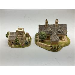 Eight Lilliput Lane models from the 'British Collection' to include six boxed and two loose examples, including 'Kenmore Cottage' and 'Hopcroft Cottage', some with deeds