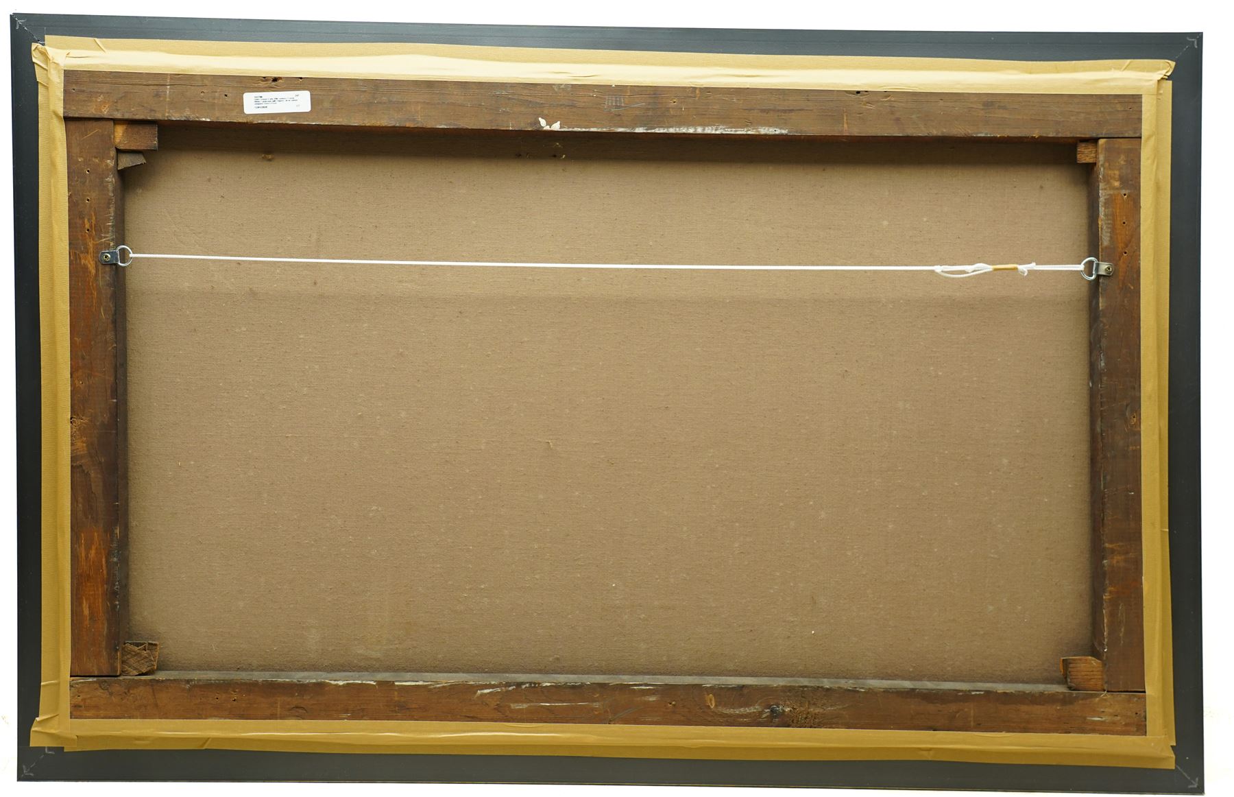 Dutch School (Early 20th century): Frozen Winter Landscape with Figures, oil on canvas unsigned 55cm x 91cm