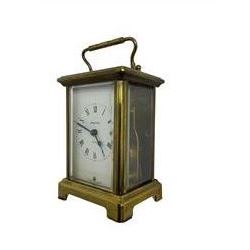 French - 20th century Bayard timepiece carriage clock, spring driven movement.