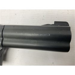 Umarex Smith and Wesson model 586-4 .177 air pistol serial no.S074938959 with circular 10-shot magazine L29cm  NB: AGE RESTRICTIONS APPLY TO THE PURCHASE OF AIR WEAPONS.