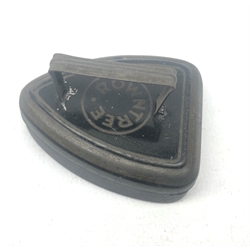  Rowntrees cachou tin in the form of a flat iron L5cm  