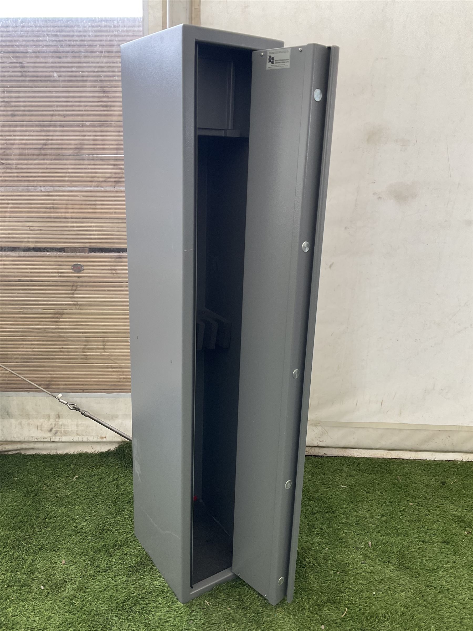 Brattonsound five leaver steel gun cabinet  - THIS LOT IS TO BE COLLECTED BY APPOINTMENT FROM DUGGLEBY STORAGE, GREAT HILL, EASTFIELD, SCARBOROUGH, YO11 3TX