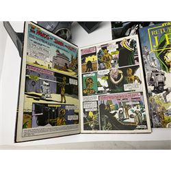 Star Wars - Darth Vader TIE-fighter; Darth Vader head and shoulder shaped figure collection box; 1983 & 1984 Return of the Jedi Annuals; Read Along Book and Tapes; and two posters
