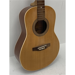 Acoustic guitar with mahogany back and sides 